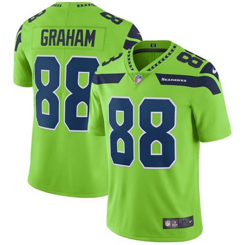 Nike Seahawks #88 Jimmy Graham Green Men's Stitched NFL Limited Rush Jersey